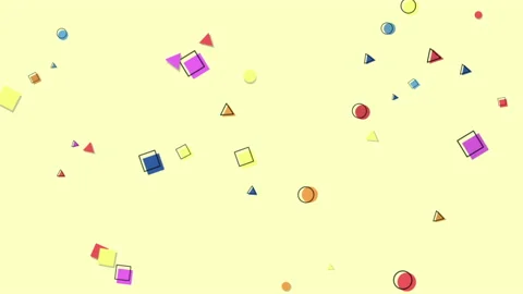Memphis cubes and triangles pattern Video stock 170287665