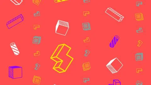 Memphis Design Abstract Background Foto stock