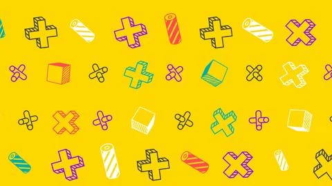 Memphis Design Abstract Background Stock Photos