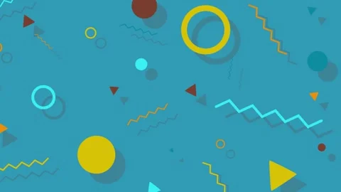 Memphis design shape animation Stock Footage 311927896