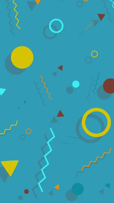 Memphis design shape animation Stock Footage 311927918