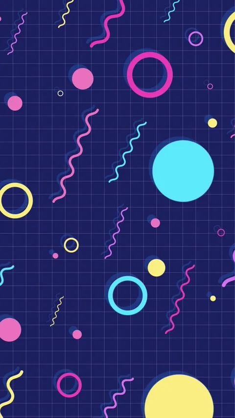 Memphis design shape animation Stock Footage 311927946