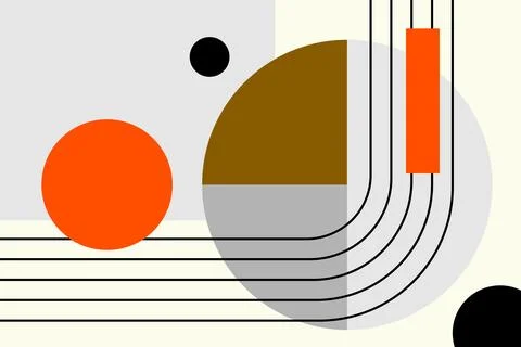 Memphis geometric shapes background.  Stock Illustration