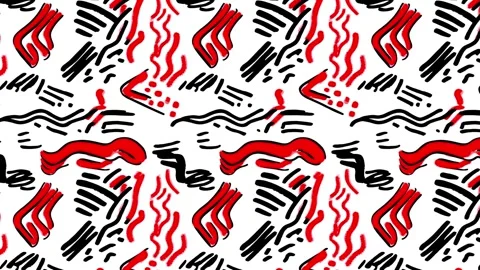 Memphis Neon Drift – Horizontal Animation Stock Footage 306455877