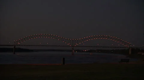 Memphis at night Video stock 992011