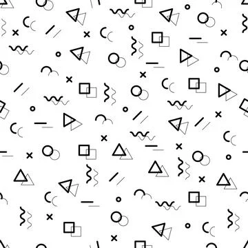 Memphis pattern Illustrazione stock