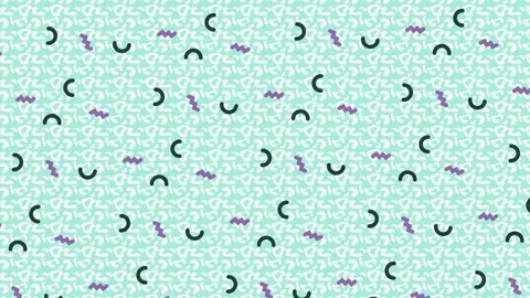 Memphis Patterns Video stock 231442153