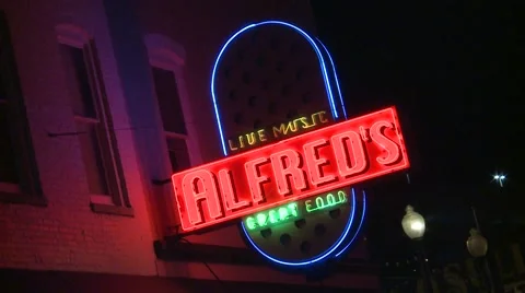 Memphis Restaurant Sign Vídeo Stock 52549583
