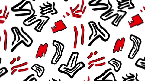 Memphis Retro Vortex – Rotation Animation Stock Footage 306456068