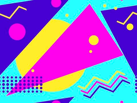 Memphis seamless pattern. Geometric elements memphis in the style of 80s. Mod Stock Illustration