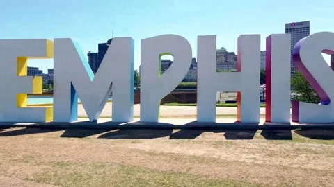 Memphis Sign - Medium Speed Video stock 154610394