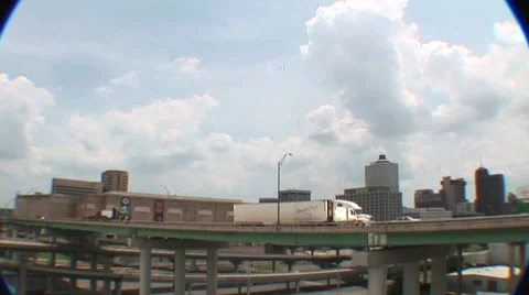 Memphis skyline 1 Stock Footage 7744834