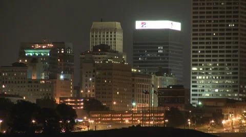 Memphis skyline CU timelapse Stock-Footage 7769543