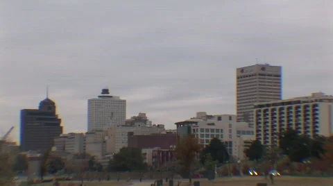 Memphis skyline Vídeos de archivo 547330