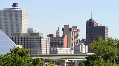 Memphis Skyline Traffic Vidéo 11283169