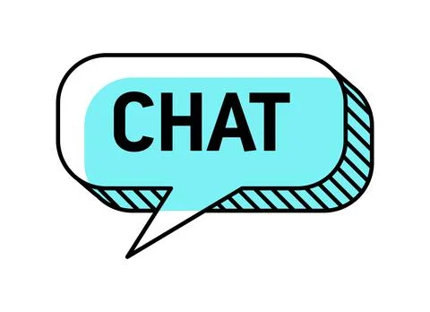 Memphis speech bubble and chat message cloud frame Illustrazione stock
