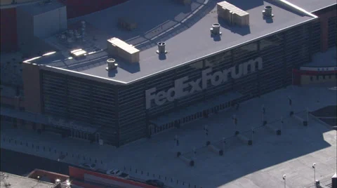 Memphis Stadium Overhead Video stock 39802991