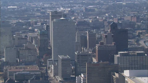 Memphis Stadium Skyline Stock Footage 39802835