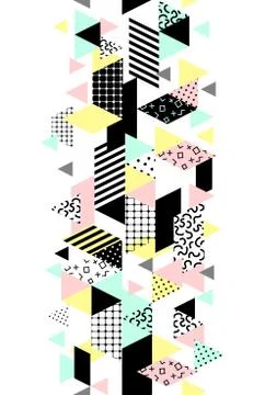 Memphis style background. Stock Illustration