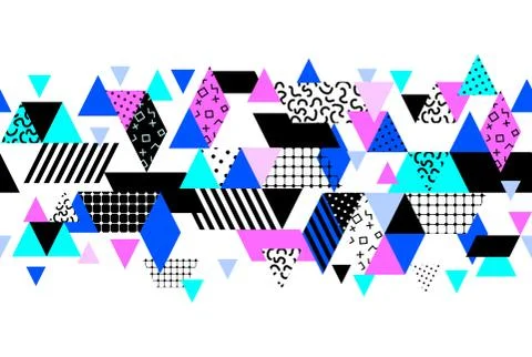 Memphis style background. Stock Illustration