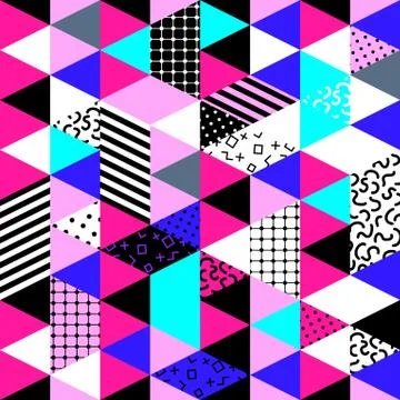 Memphis style background. Stock Illustration