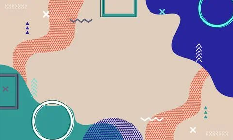 Memphis style background. Stock Illustration