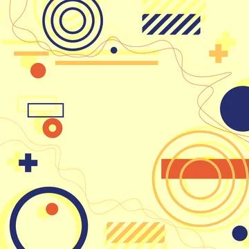 Memphis style on background. Stock Illustration