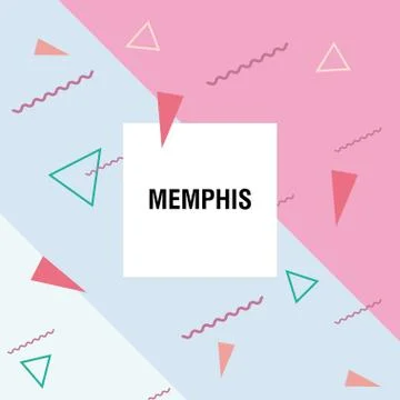 Memphis style design Stock Illustration