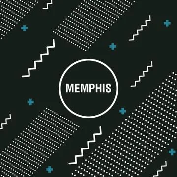 Memphis style design Stock Illustration