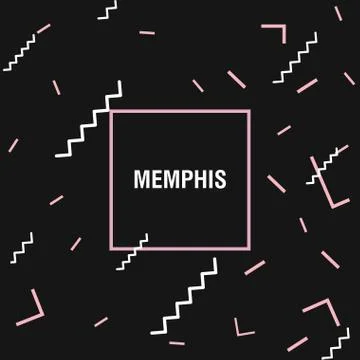 Memphis style design Stock Illustration