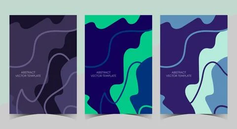 Memphis Style Poster Set. Neutral Colors for Your Decoration, Flat Style Banners Stock Illustration