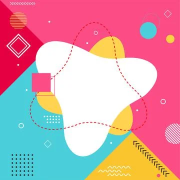 Memphis style seamless pattern. abstract modern graphic element. Stock Illustration