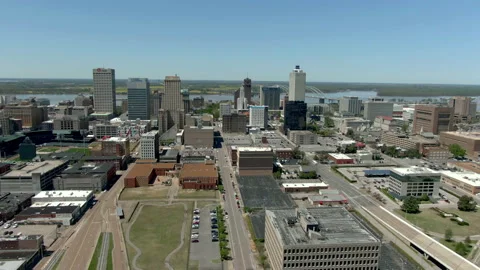 Memphis, Tennessee skyline Stock Footage 181575656