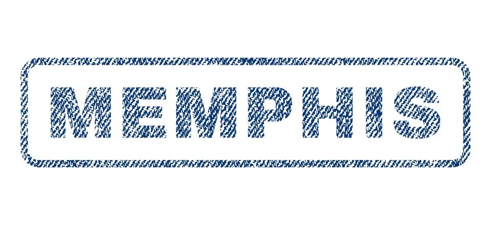 Memphis Textile Stamp Stock Illustration