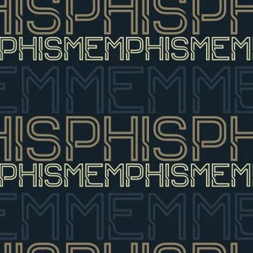 Memphis, USA seamless pattern Stock Illustration