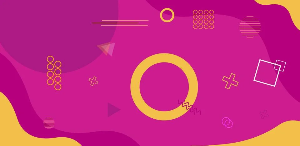 Memphis Vector Background. Abstract Background or Wallpaper Stock Illustration