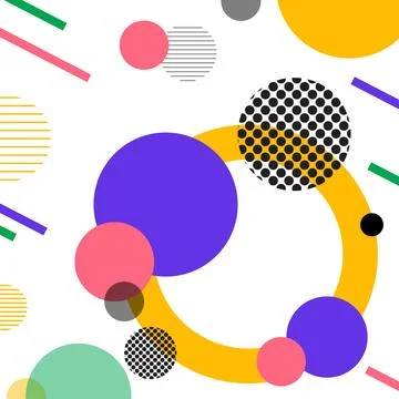 Memphis Vector Background. Abstract Background or Wallpaper Stock Illustration