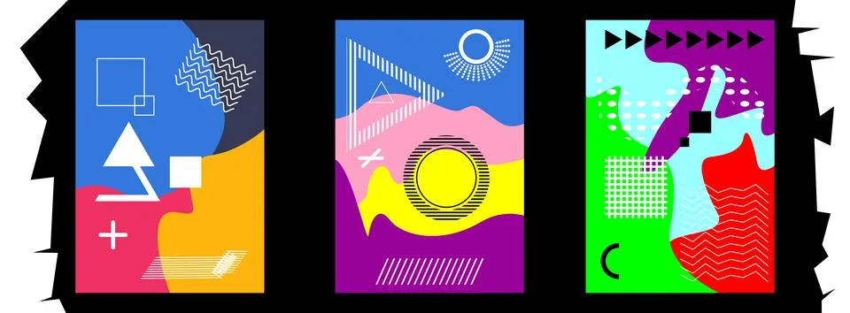 Memphis vector background 스톡 일러스트