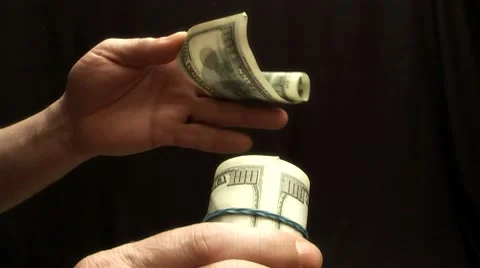 Men and money. Stock Footage 10789949