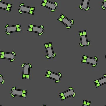 Men apparel badminton vector seamless pattern Stock Illustration