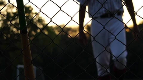 Men are hitting the baseball player with the sunset  動画素材 121239120