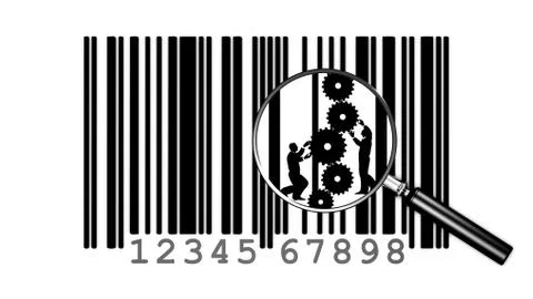 Men are working to develop the product Stock Illustration