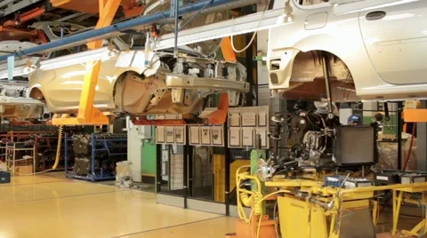 Men attaching car engine 스톡 동영상 66507665