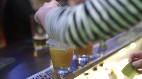 Men at the bar Stock Footage 159882499