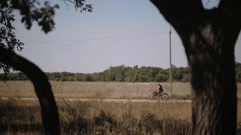 Men on bicylce Stock Footage 105840500