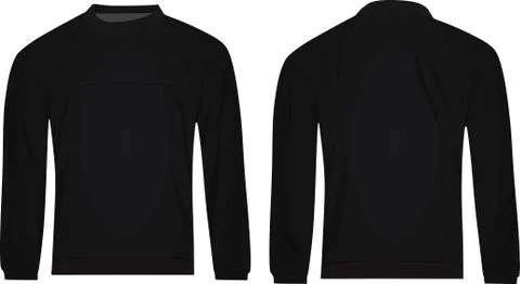 Men black sweater Stock Illustration