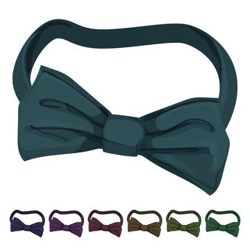 Men bow tie cartoon vector graphic Stock Illustration