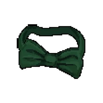 Men bow tie pixel art vector illustration Illustrazione stock