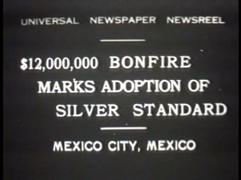 Men burn stacks of paper money in an old brick chimney oven in the 1930s inƒ Stock Footage 75768448
