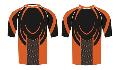 Men Compression Shirts Custom Design Templates Vectors Illustrazione stock